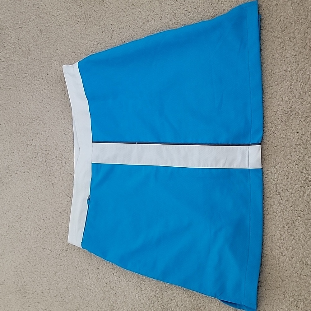Ladies Nancy Lopez desert dry blue golf skirt sz 10